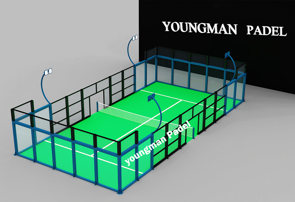 Panoramic Structure Padel Tennis Court