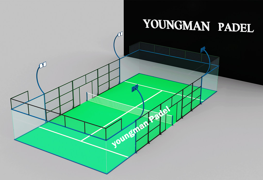 Panoramic padel tennis stadiums