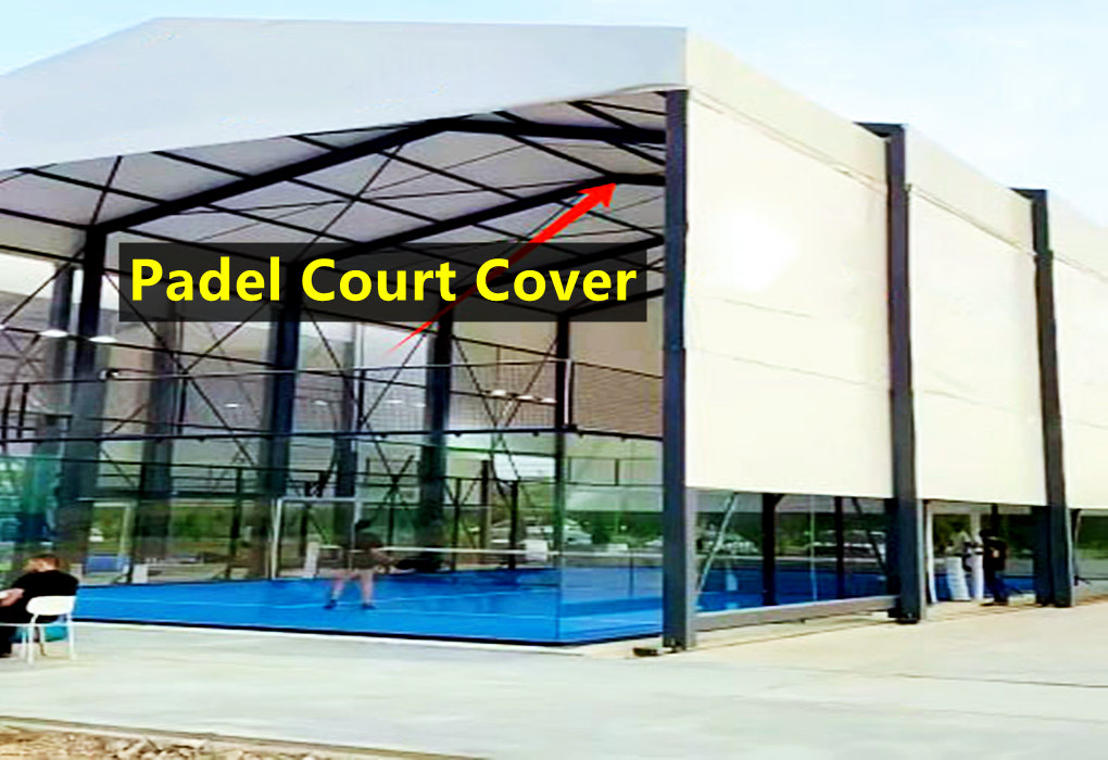 Wheel Sliding System  Padel Court Cover from China